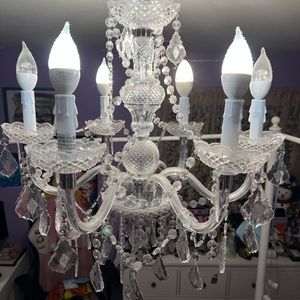 Girls room chandelier